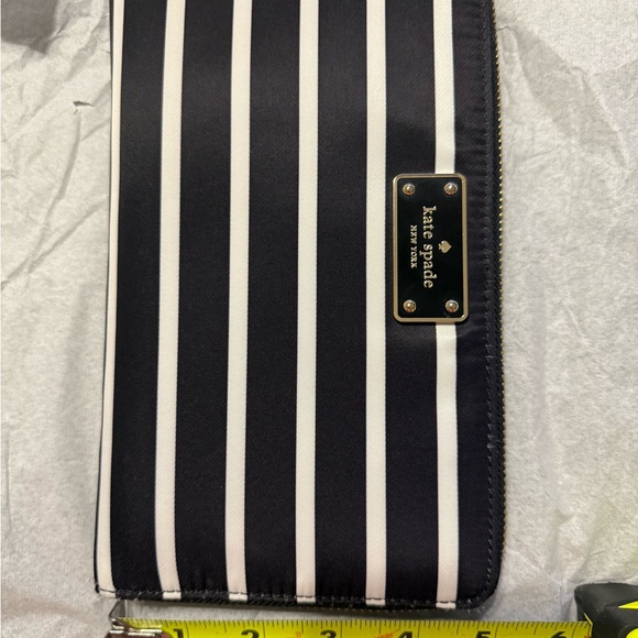 Kate Spade Black and White Striped Wallet/Clutch - Picture 16 of 16
